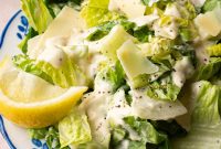 Classic Caesar Salad with Homemade Creamy Dressing