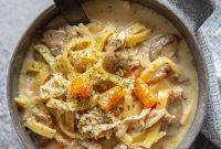 Creamy Instant Pot Chicken Noodle Soup Recipe