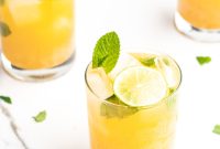 Apricot Mint Bourbon Smash Cocktail Recipe
