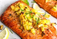 Honey-Glazed Pineapple Salmon with Garlic and Soy Sauce