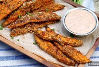 Garlic Parmesan Roasted Sweet Potato Wedges