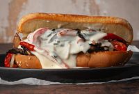 Portobello Vegetarian Philly Cheesesteak Sandwich Recipe