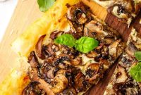 Savory Mushroom Tart with Caramelized Onions and Thyme