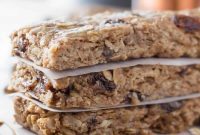 Chewy Oatmeal Cookie Granola Bars — Soft Baked Oatmeal Squares