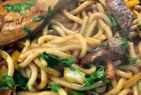 Savory Beef Udon Noodles Recipe for Quick Weeknight Dinner