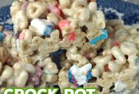 Slow Cooker Lucky Charms Marshmallow Treats