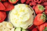 Zesty Lemon Pudding Fruit Dip Recipe for Fresh Fruit Parties