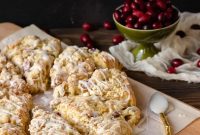 Cranberry Orange Scones with Zesty Glaze