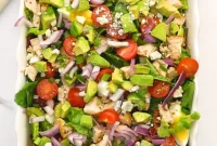 Cobb Salad with Homemade Dressing Recipe for Fresh Flavor
