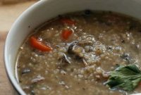 Hearty Beef, Mushroom & Barley Soup Recipe for Comforting Meals