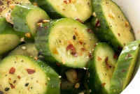 Refreshing Japanese Cucumber Salad with Sesame and Rice Vinegar