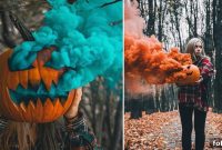 Halloween Pumpkin Smoke Bombs: Spooky Orange Smoke Effects