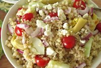 Greek Quinoa Salad with Red Wine Vinaigrette Recipe