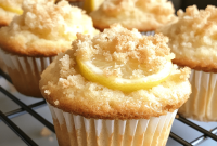 Lightly Sweet Lemon Crumb Muffins Recipe for Morning Baking