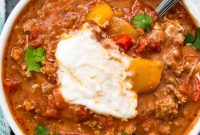 Ground Pork Chili Recipe Without Beans — Hearty Skillet Chili