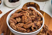 Cinnamon Sugar Candied Pecans for Snacking & Gifts