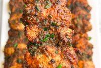Spicy Buffalo Ranch Chicken Skewers Recipe for Grilling