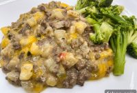 One-Skillet Hash Brown and Ground Beef Skillet Meal