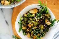 Lemony Roasted Broccoli, Arugula & Lentil Salad Recipe