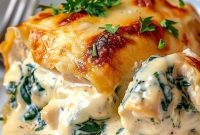 Creamy Chicken and Spinach Casserole with Cream Cheese