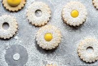 Lavender Shortbread Sandwich Cookies with Lemon Curd Filling