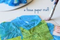 Earth Day Tissue Paper Craft for Toddlers: Simple Kids Activity
