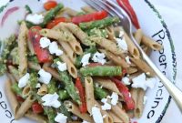 Spring Vegetable Pasta with Fresh Basil Pesto Recipe