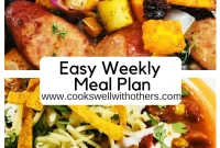 Weekly Meal Plan: Menus & Grocery List for Week of Oct 27, 2019