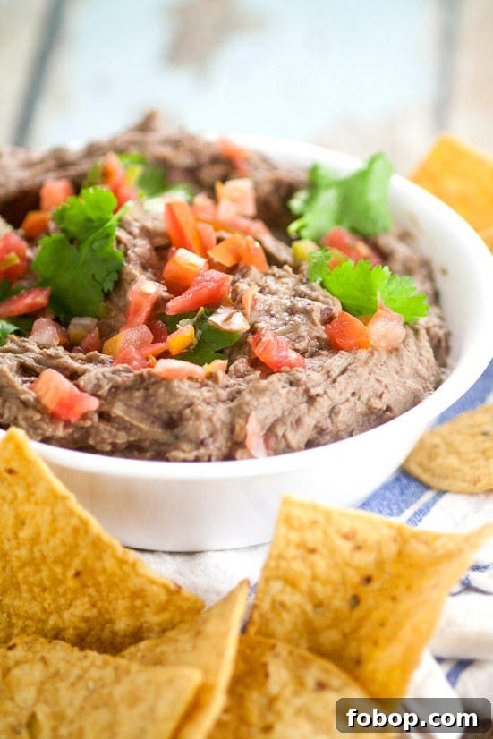 Creamy Black Bean Avocado Dip