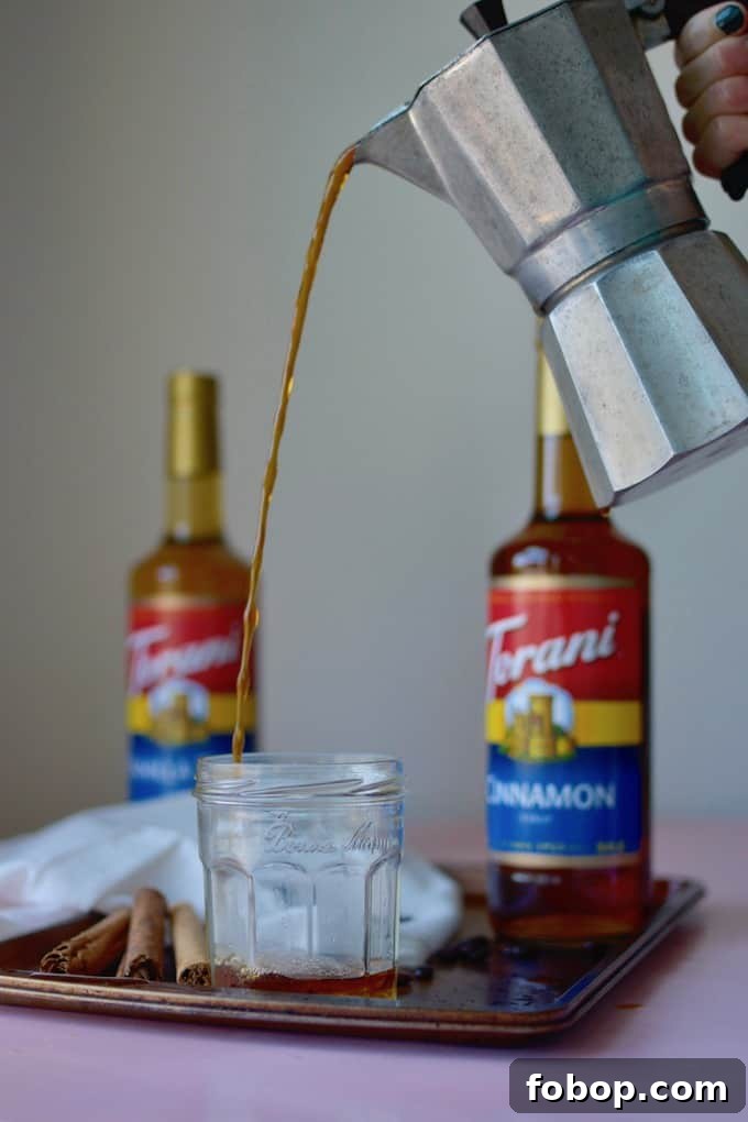 Cinnamon-Vanilla Mexican Coffee in a mug