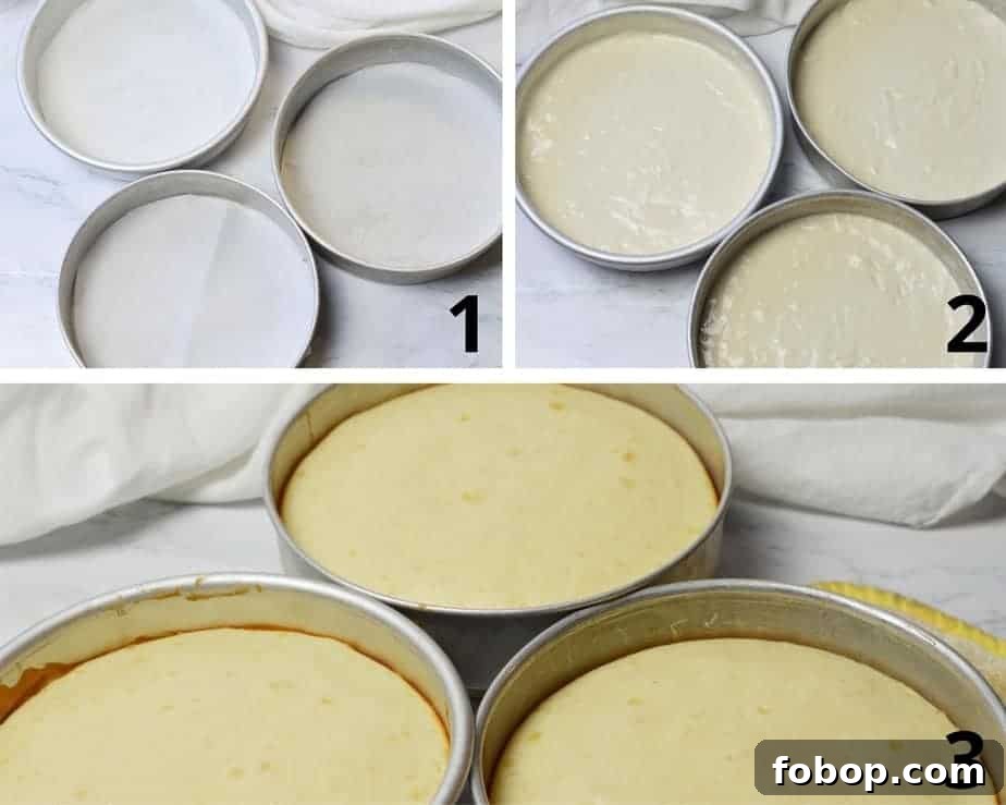 how to prepare cake pans for baking