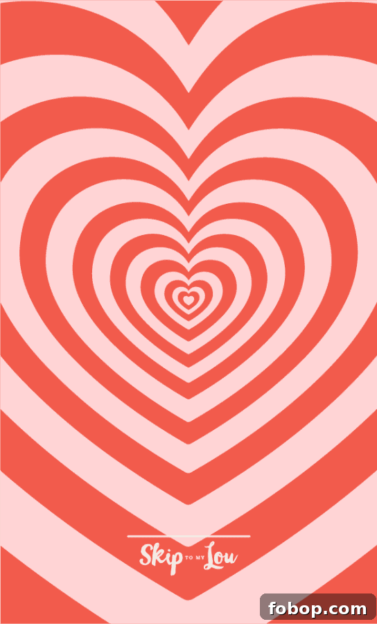 Wildflower heart in pink and red wallpaper for phone