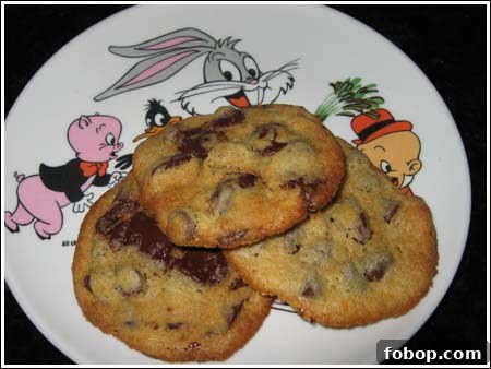 in between chocolate chip cookies