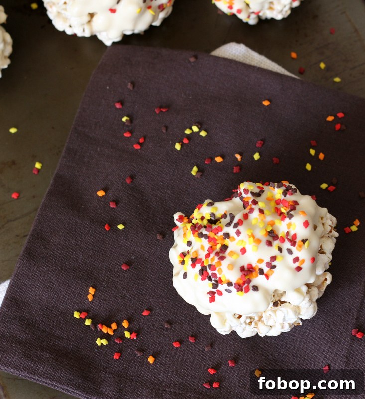 Pumpkin Pie Spiced Popcorn Balls Pumpkin Pie Spiced Popcorn Balls