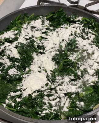Creamed Spinach with Flour