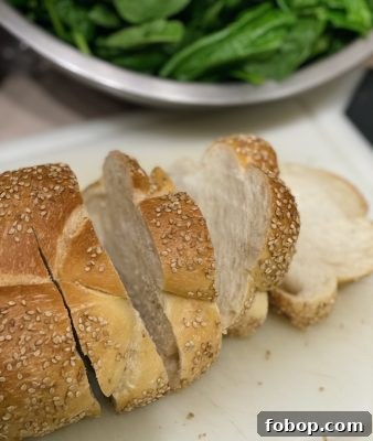 Creamed Spinach Slicing Bread