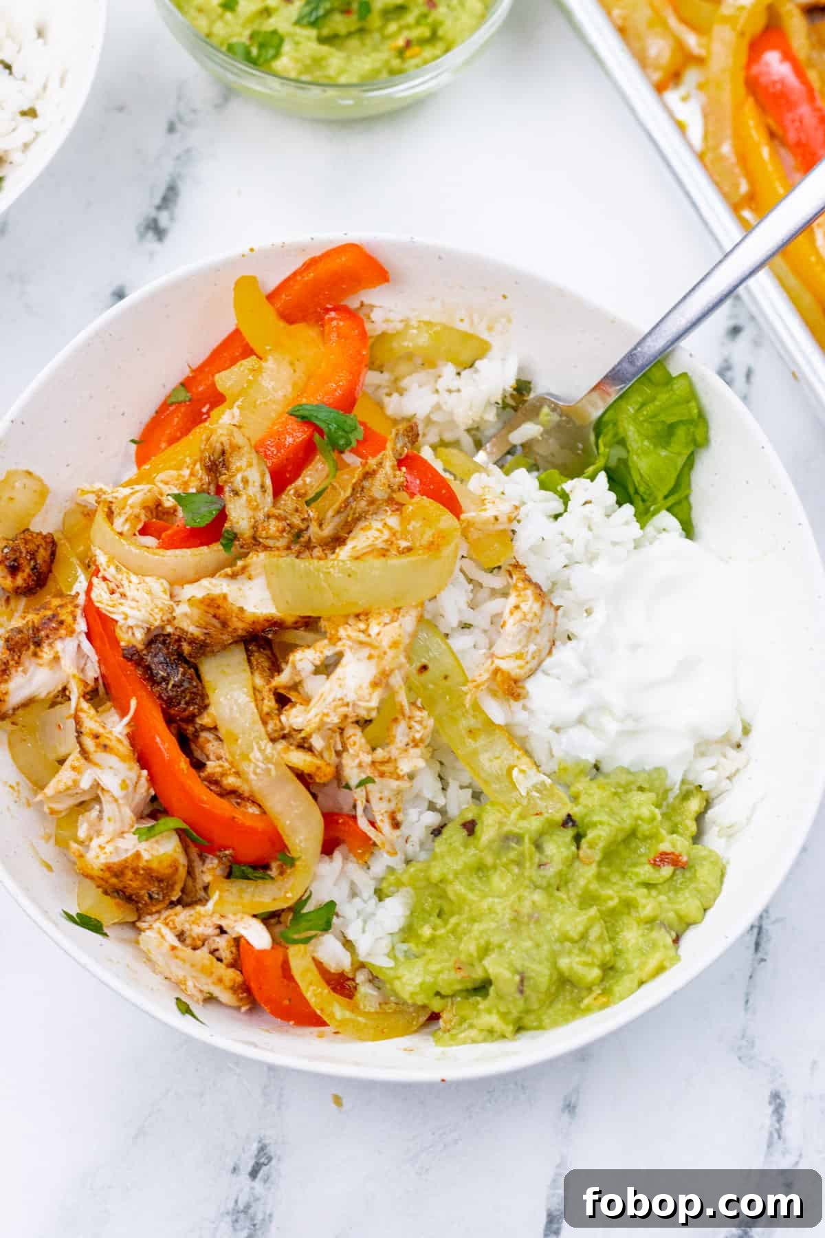  Chicken Fajita Rice Bowl