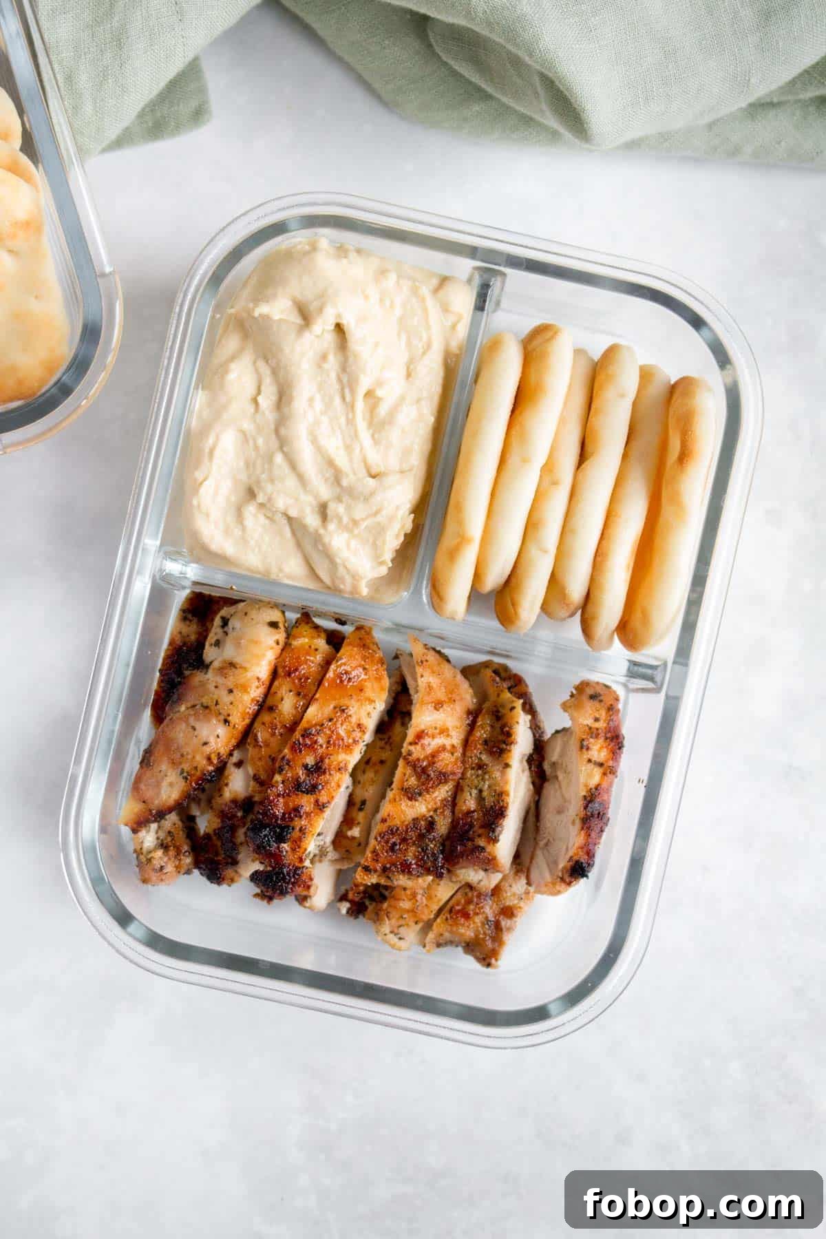 Chicken and Hummus Meal Prep