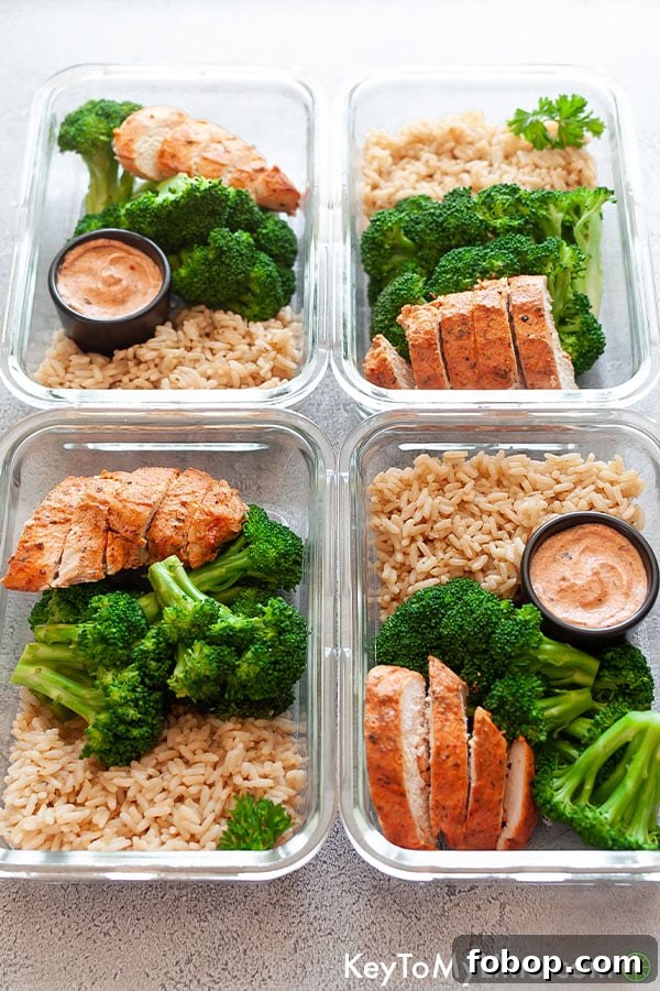 Chicken and Rice Meal Prep with Broccoli