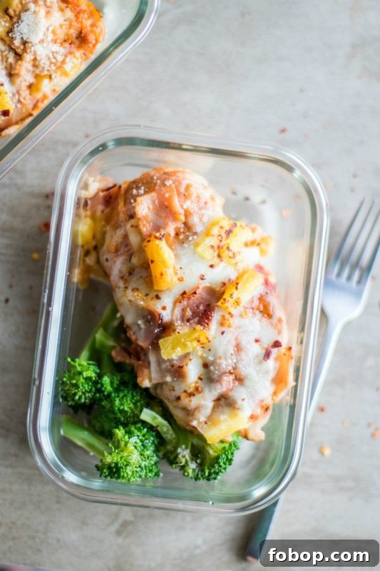 Hawaiian Pizza Chicken Meal Prep