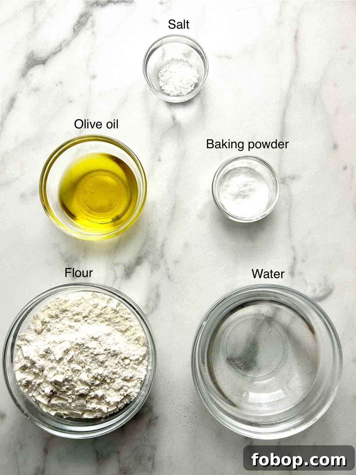 Crispy Cracker-Crust Pizza Recipe: Thin, Crunchy Homemade Pie 3 ingredients prepped in bowls