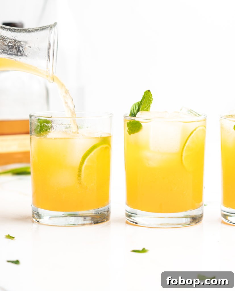 Apricot Mint Bourbon Smash Cocktail Recipe 3 Fizzy and delicious, this cocktail features bourbon, mint, apricot nectar, and soda!