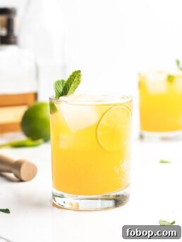 Apricot Mint Bourbon Smash Cocktail Recipe 7 Fizzy and delicious, this cocktail features bourbon, mint, apricot nectar, and soda!