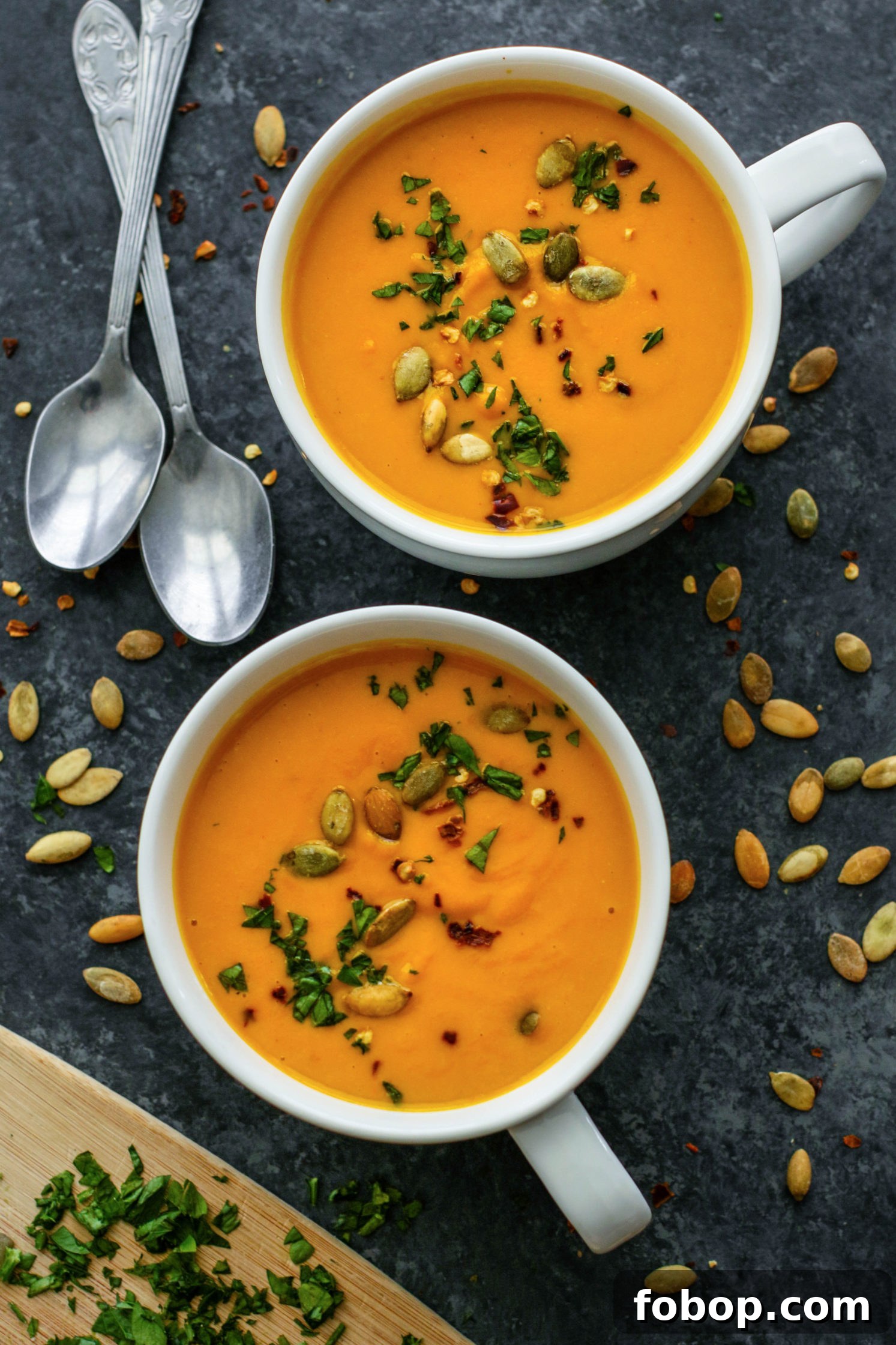 Roasted Pumpkin and Autumn Vegetable Soup Recipe 7 Roasted Pumpkin & Vegetable Soup served in mugs