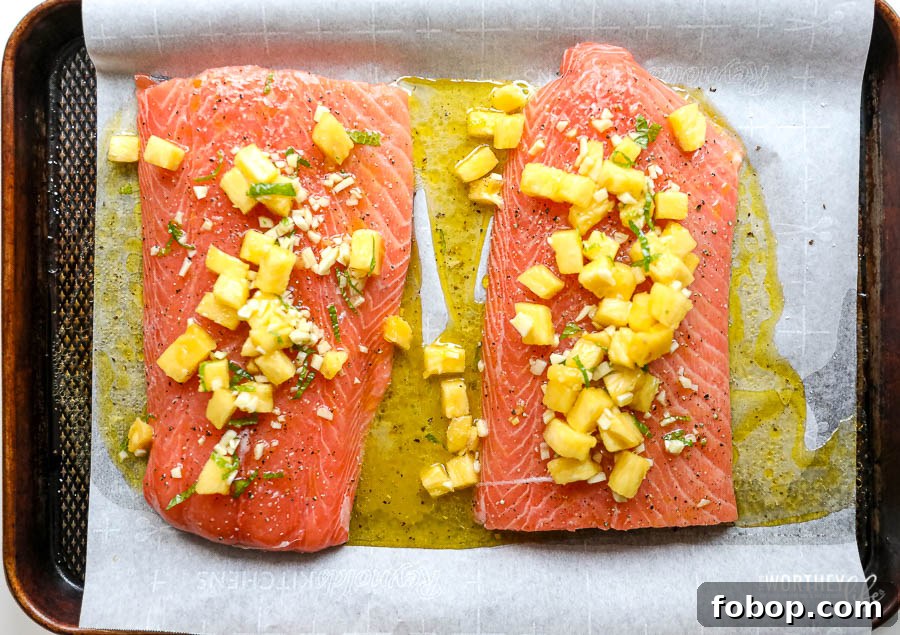 Honey-Glazed Pineapple Salmon with Garlic and Soy Sauce 6 how to marinade salmon with pineapple and honey