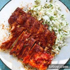 Oven-Baked BBQ Ribs with Dill Pickle Slaw — Paleo & Gluten-Free 6 Easy Oven Baked BBQ Ribs and Dill Pickle Slaw Paleo Primal Gourmet Gluten-Free