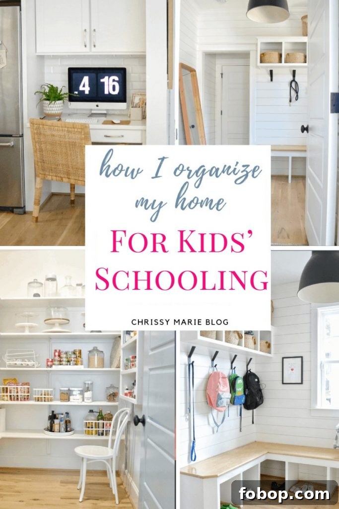 How to Begin Organizing Your Home: A Simple Room-by-Room Plan 2 how organize home for kids schooling on a pinterest image