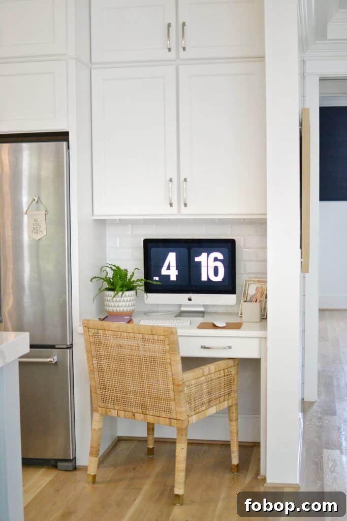 How to Begin Organizing Your Home: A Simple Room-by-Room Plan 13 our study zone / kitchen desk