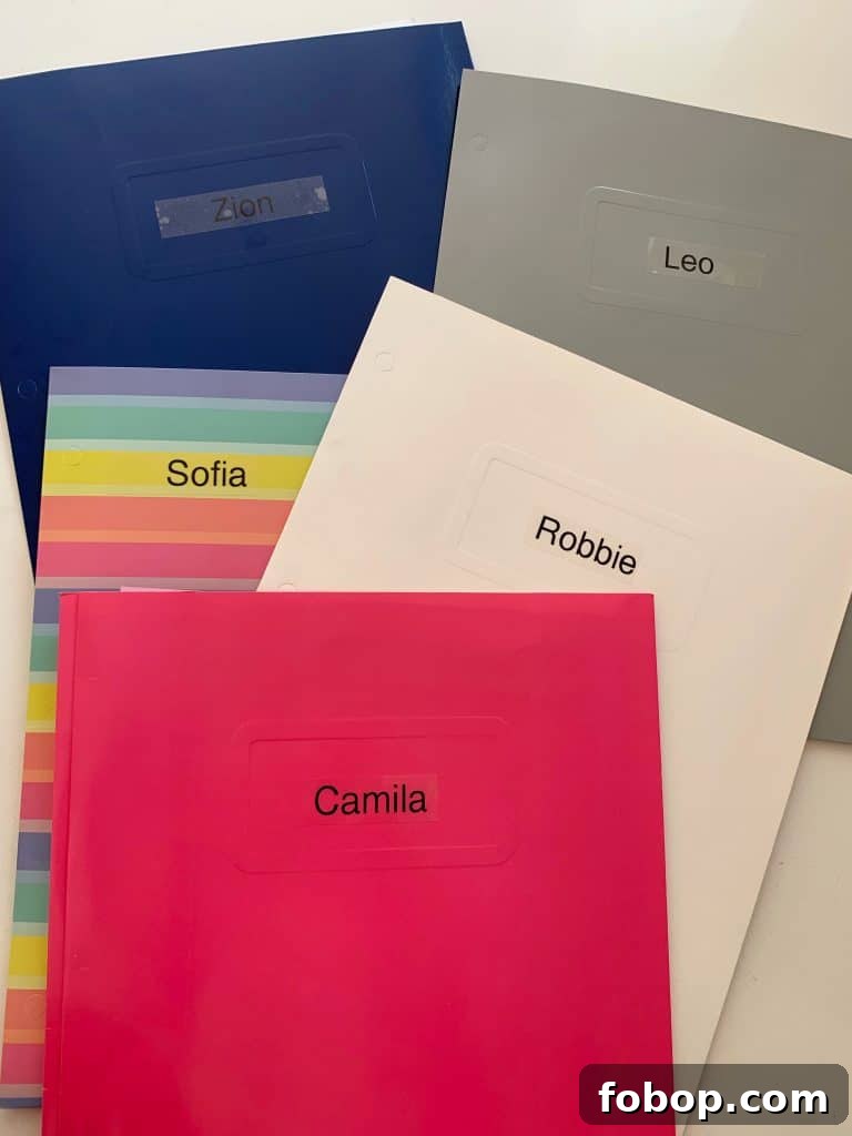 How to Begin Organizing Your Home: A Simple Room-by-Room Plan 14 labeled folders
