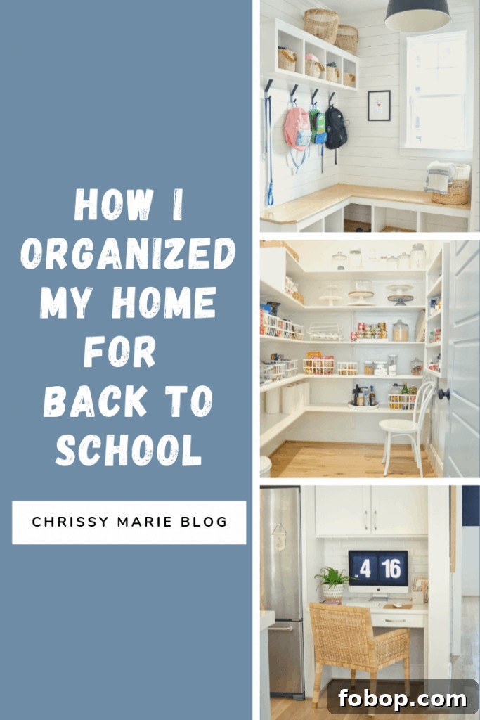 How to Begin Organizing Your Home: A Simple Room-by-Room Plan 18 Pinterest image for getting organized when kids are back to school